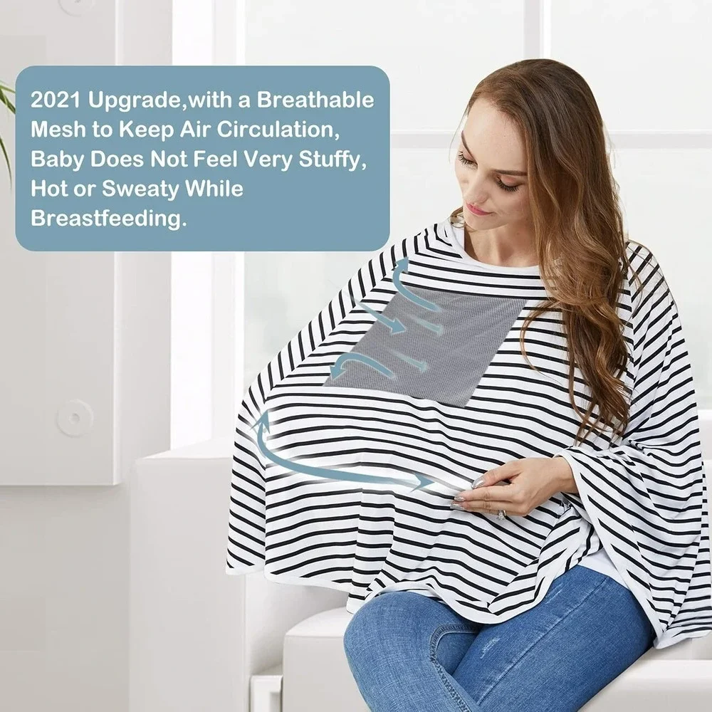 Baby Nursing‎ Cover Poncho Multi-Use Car Seat Canopy Stretch Cover